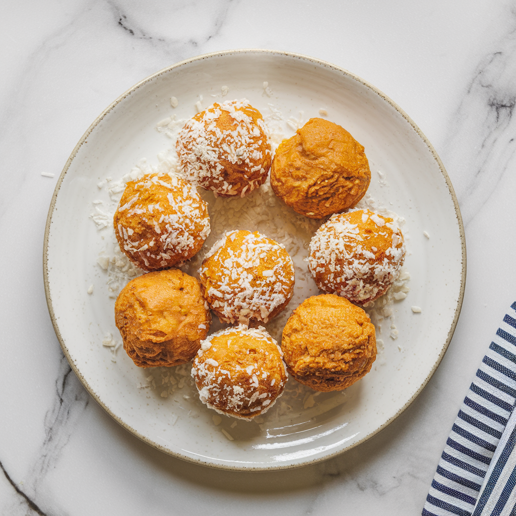 Air-Fried Sweet Potato and Coconut Bliss Balls: A Guilt-Free Indulgence