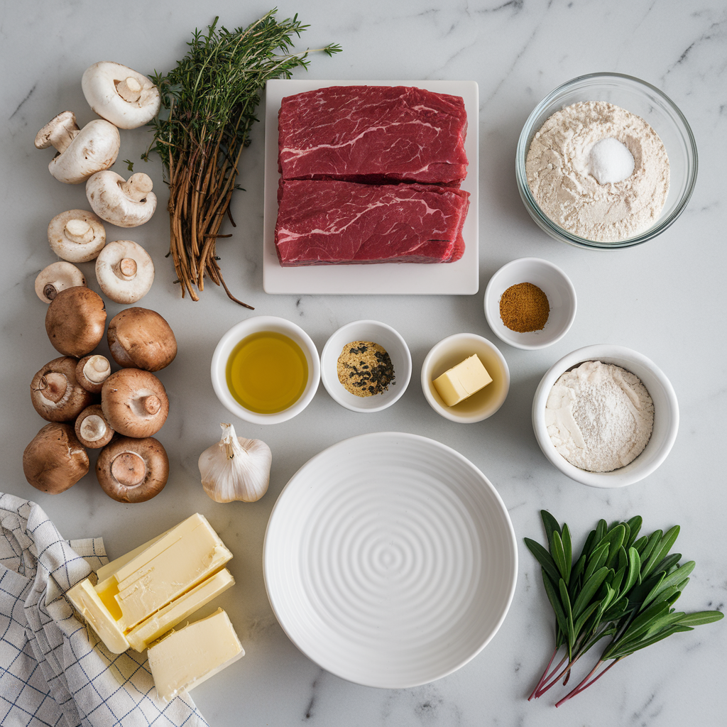 Ingredients for Air Fryer Beef Wellington Bites with Truffle Aioli