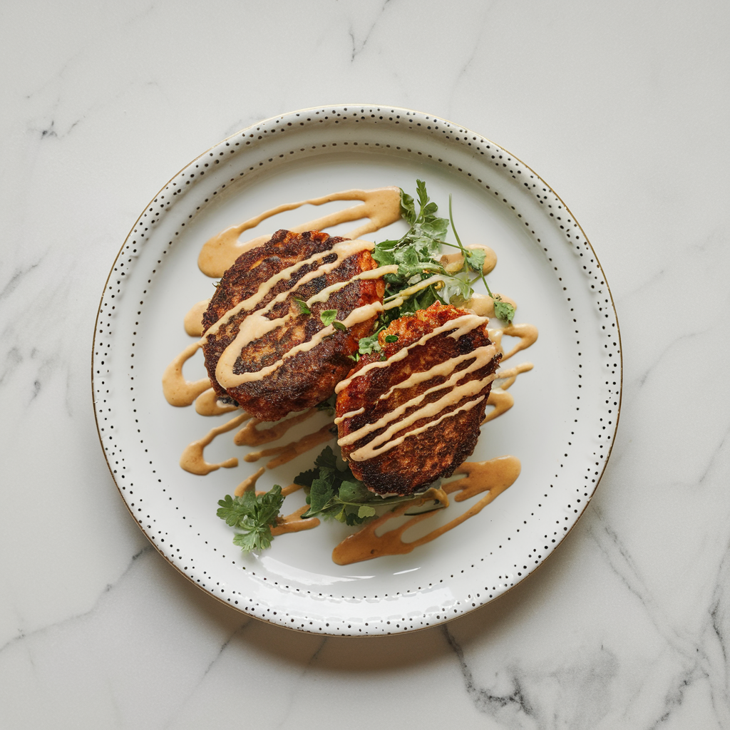 Air Fryer Crispy Lamb Kofta with Tahini Drizzle