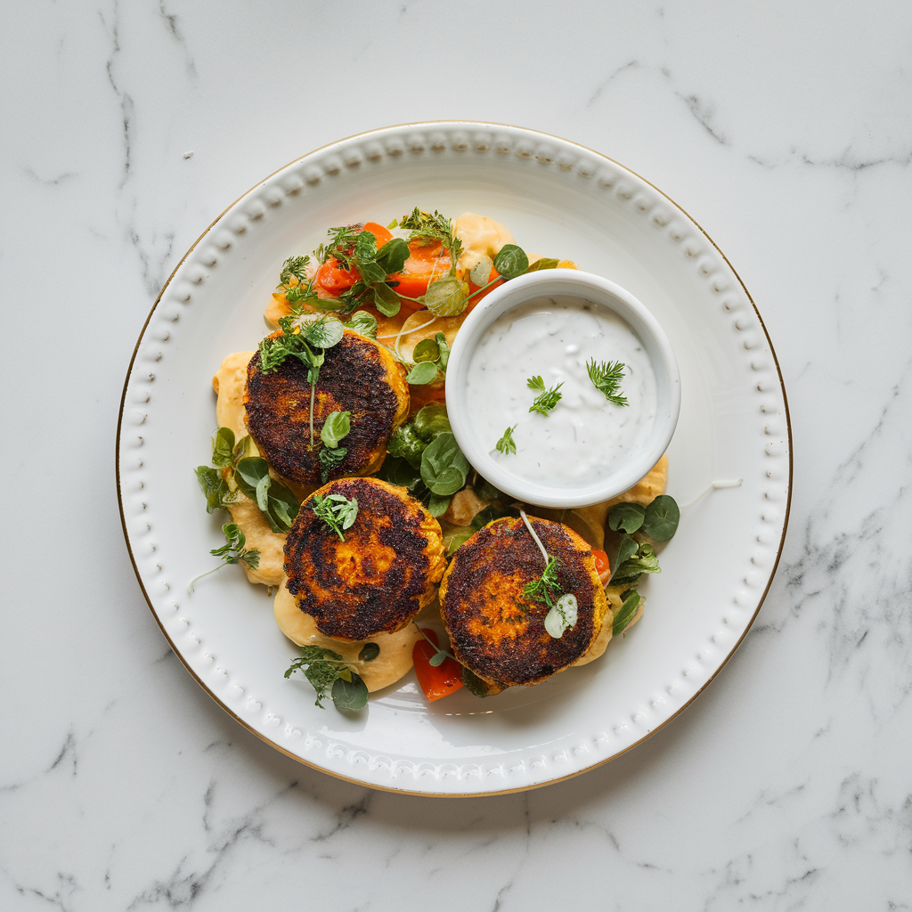Air Fryer Lamb Kofta with Harissa Yogurt Sauce