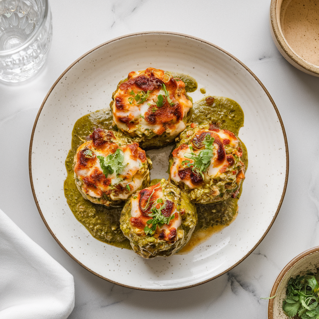 Air Fryer Sizzling Beef & Cheese Chimichurri Bombs