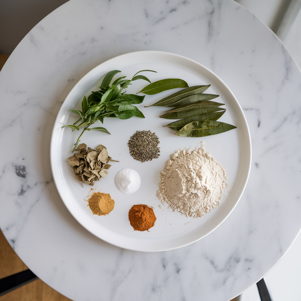 Ingredients for Artisan Green Tea & Chia Seed Whole Wheat Rolls
