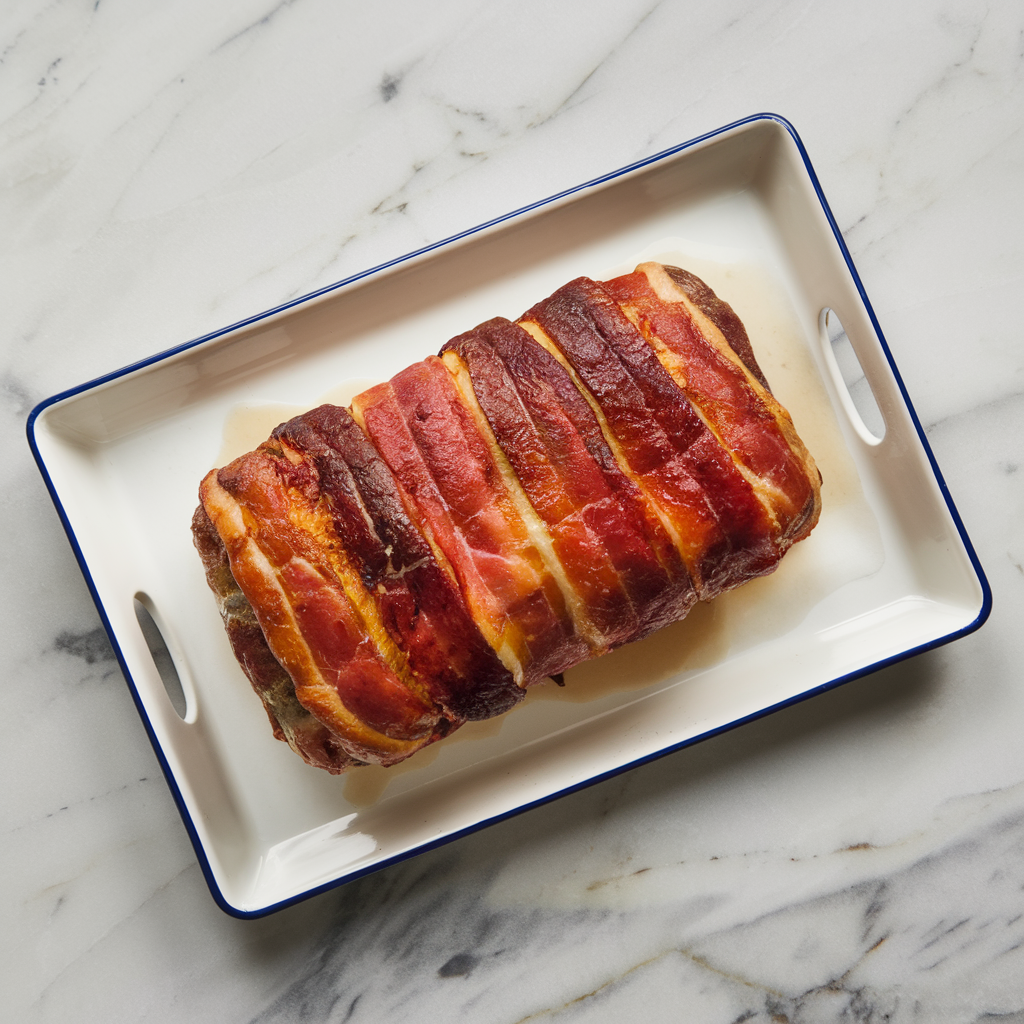 Bacon-Wrapped Maple Bourbon Breakfast Meatloaf