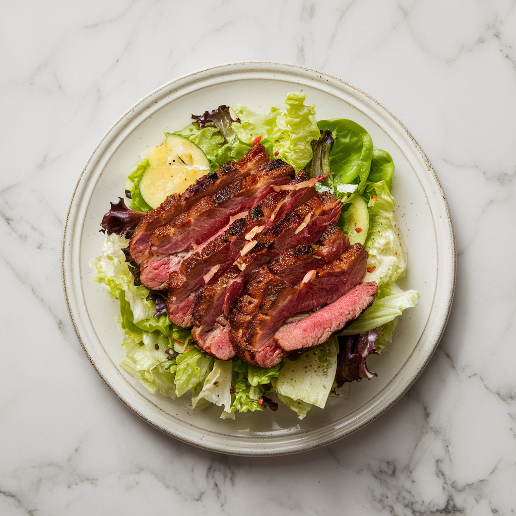 Carnivore's Dream Steak & Bacon Caesar Salad