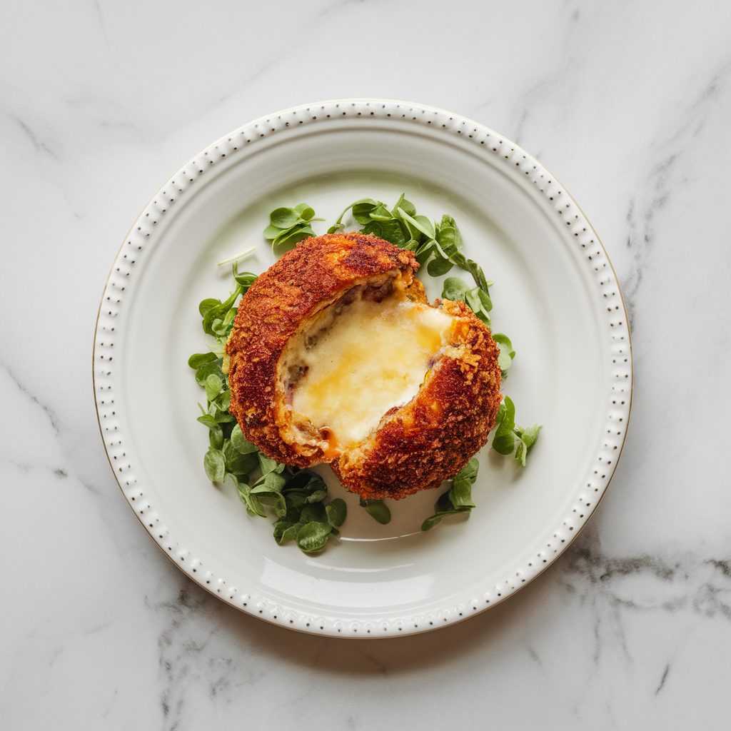 Crispy Air Fryer Lamb Meatball Bombs with Gooey Cheese Centers