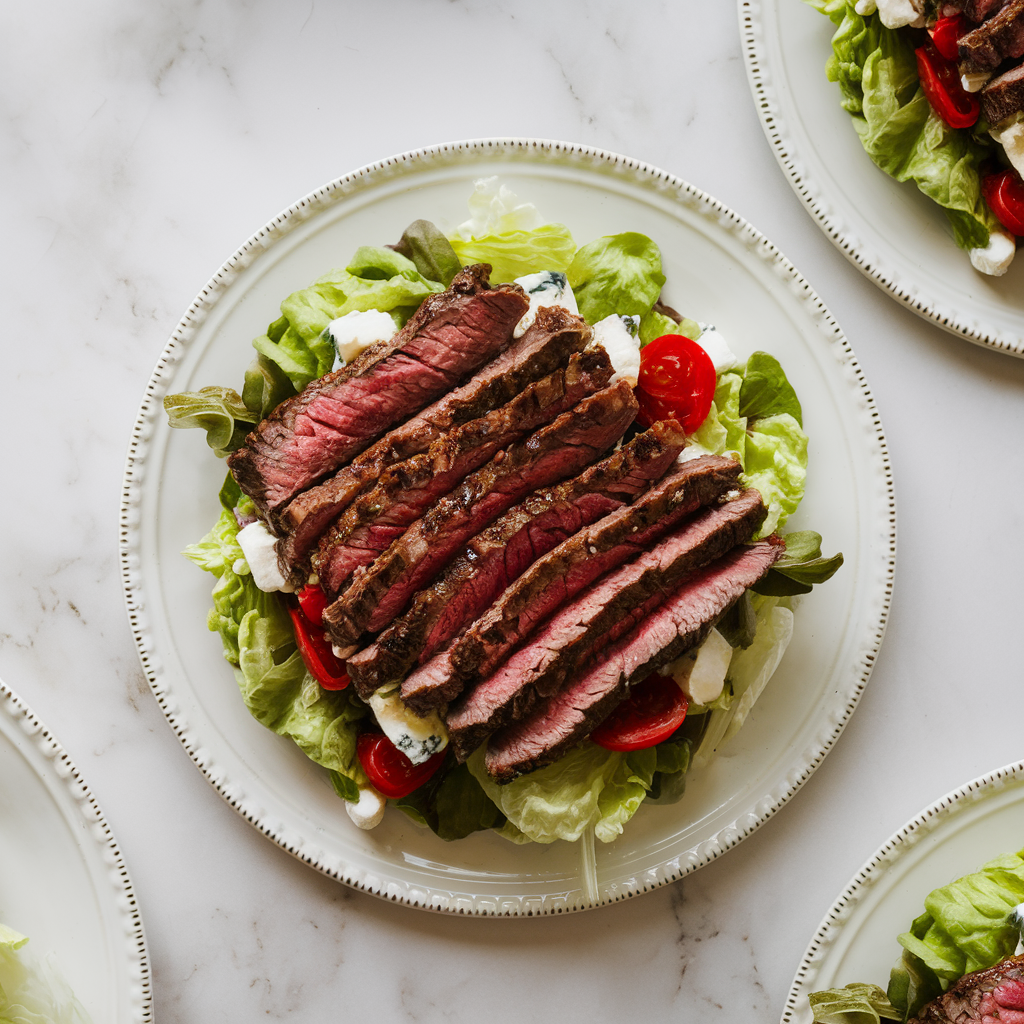 Decadent Steak and Blue Cheese Layered Salad Explosion