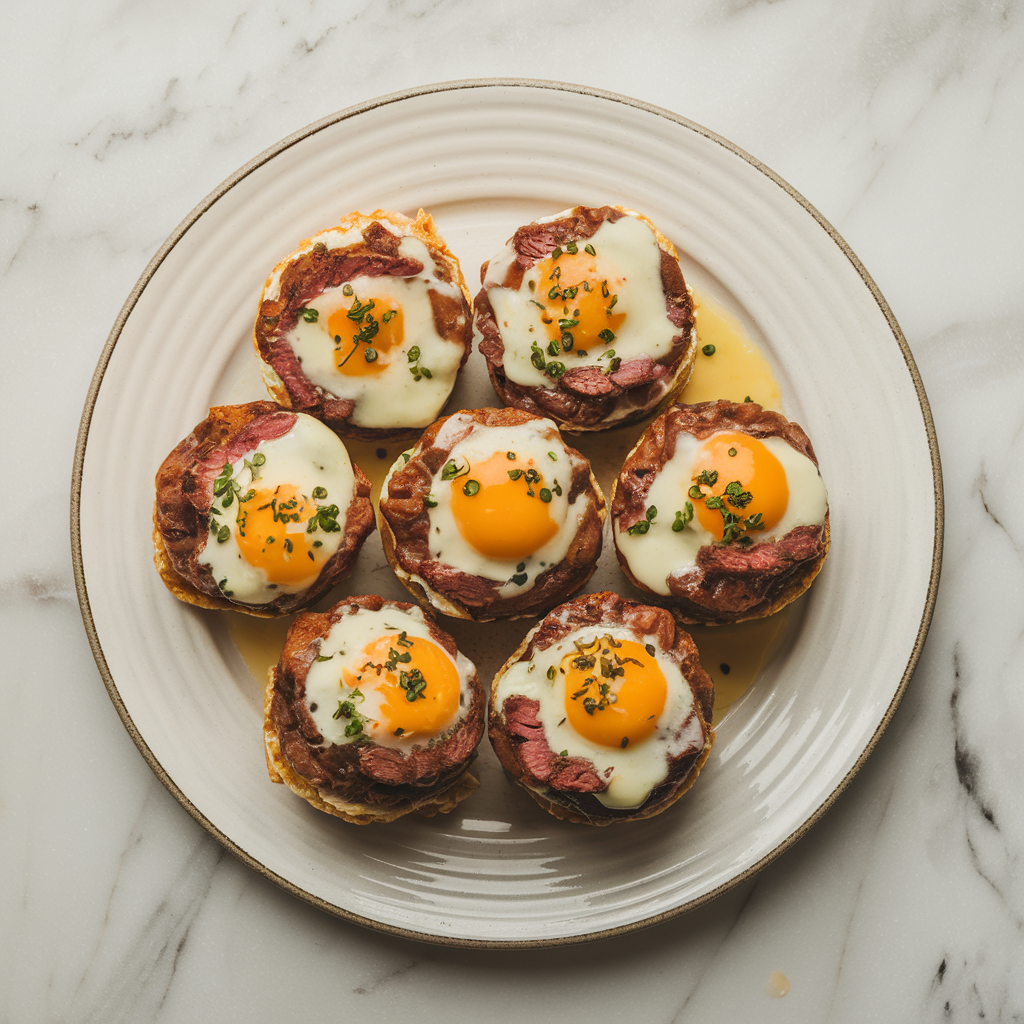Decadent Steak & Cheese Breakfast Bombs