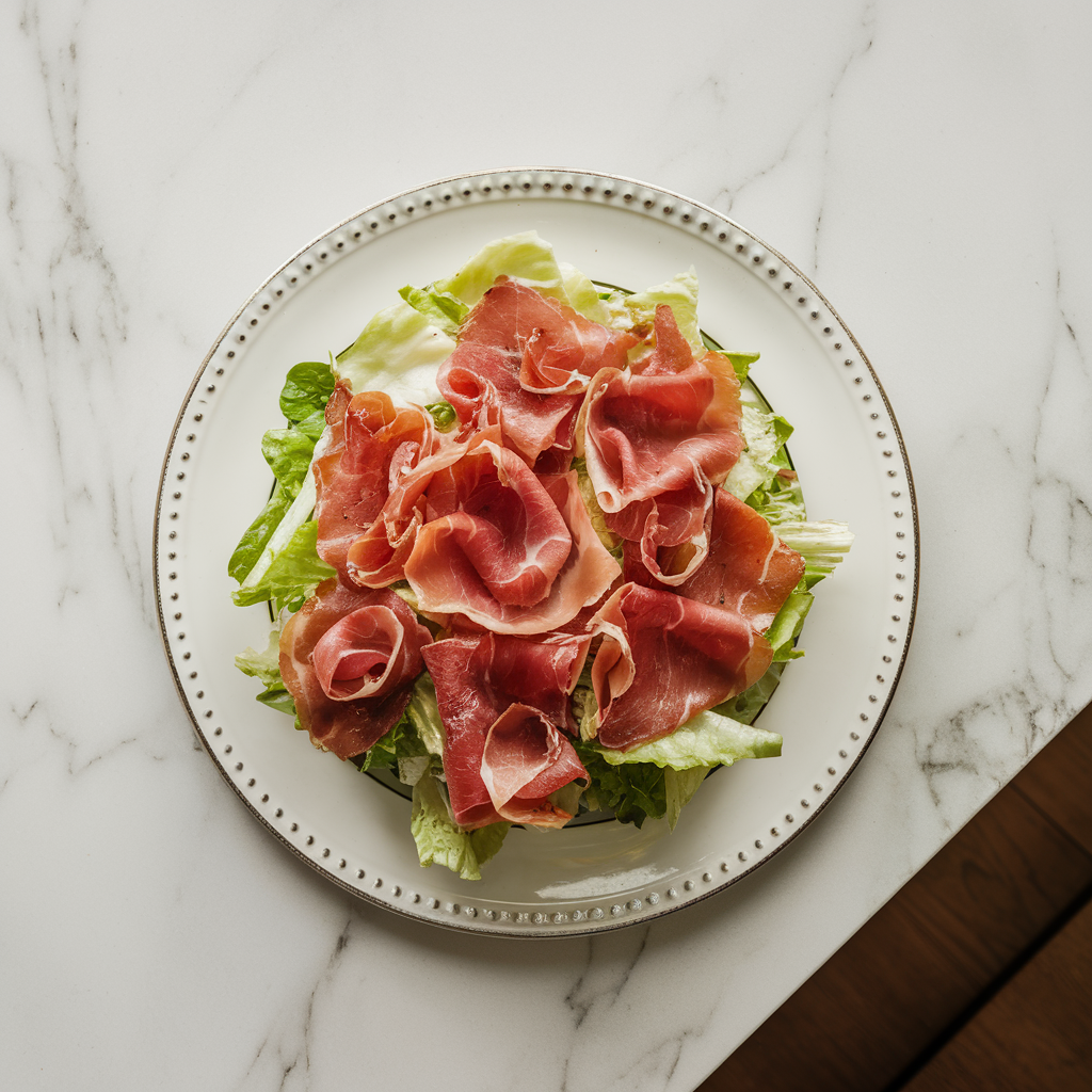 Decadent Steakhouse Caesar Salad with Crispy Prosciutto and Smoked Gouda