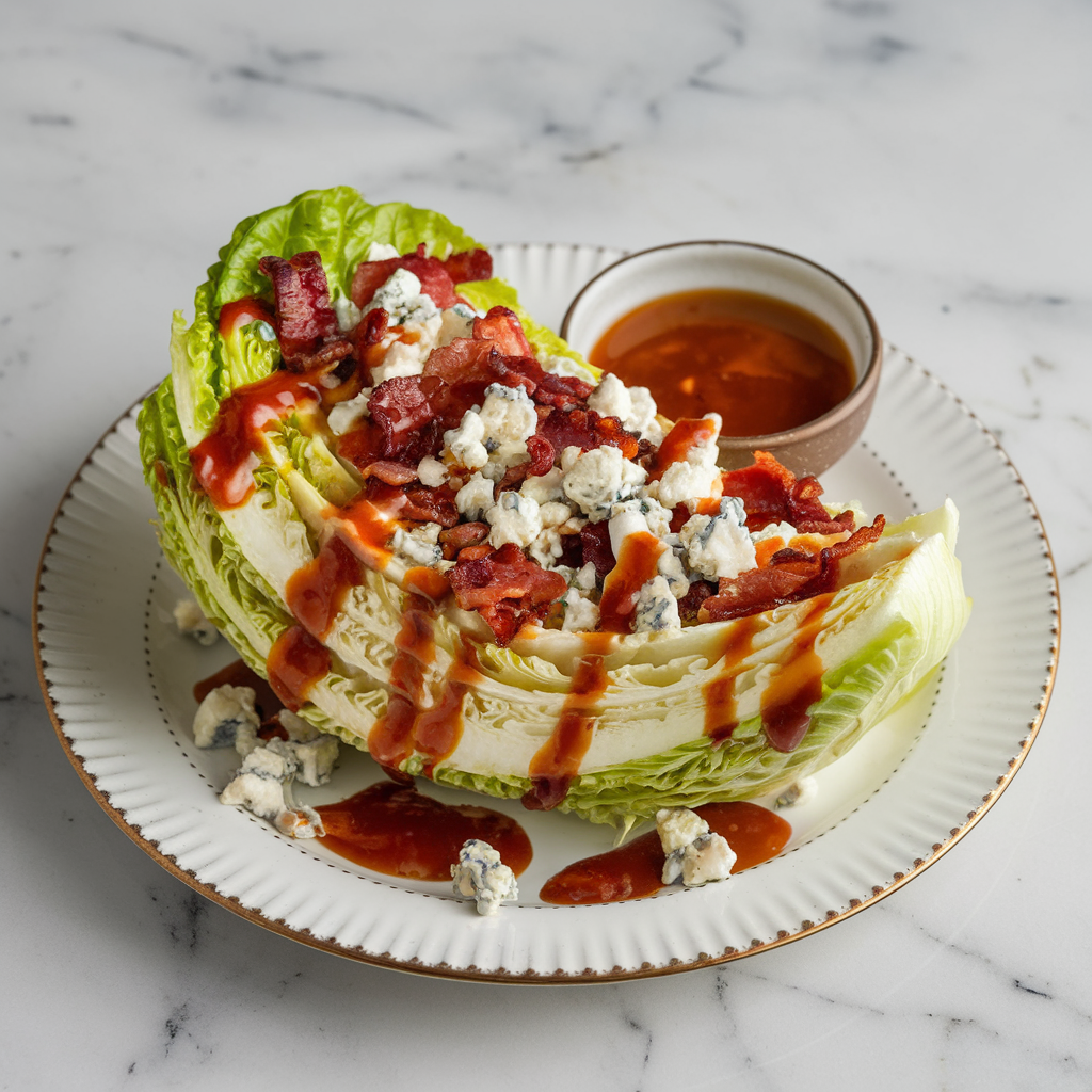 Decadent Steakhouse Wedge Salad with Bacon-Bourbon Dressing