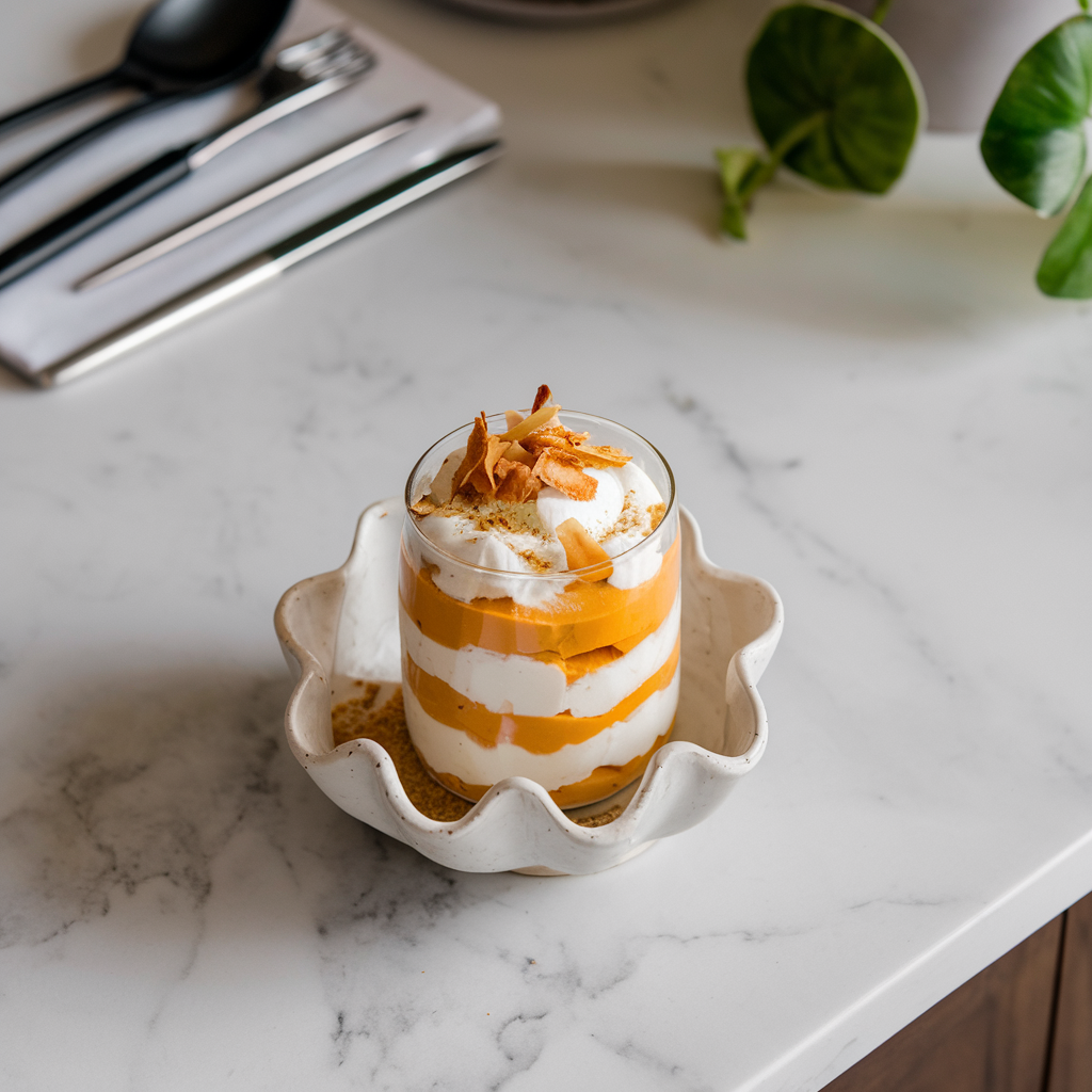 Exotic Coconut-Cardamom Sweet Potato Parfait