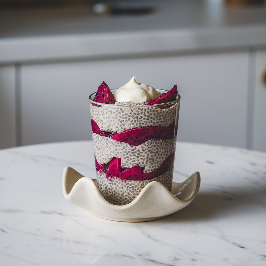 Exotic Dragon Fruit and Chia Seed Parfait: A Nutrient-Packed Dessert Delight
