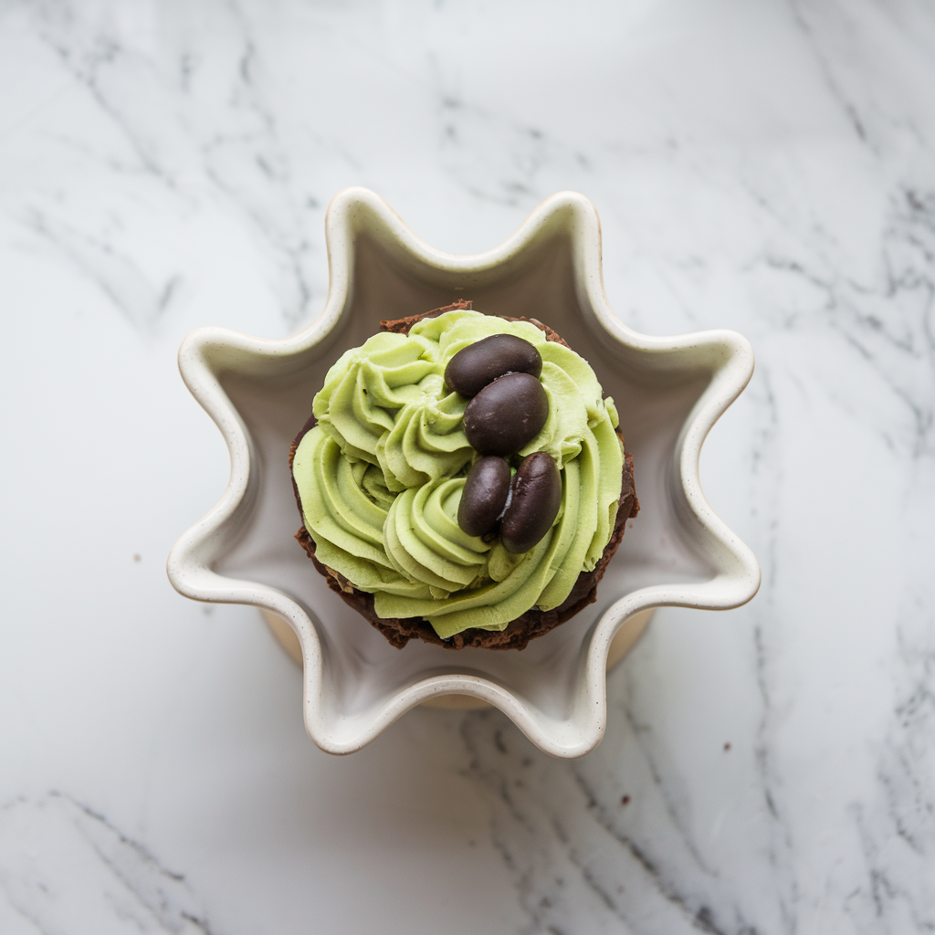 Exotic Green Matcha and Black Bean Brownie Parfait