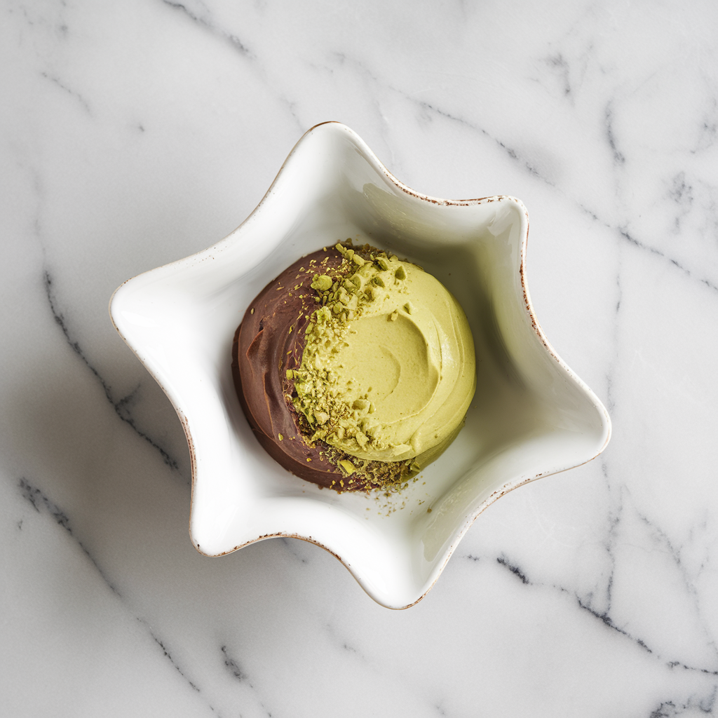 Exotic Matcha and Avocado Dark Chocolate Mousse
