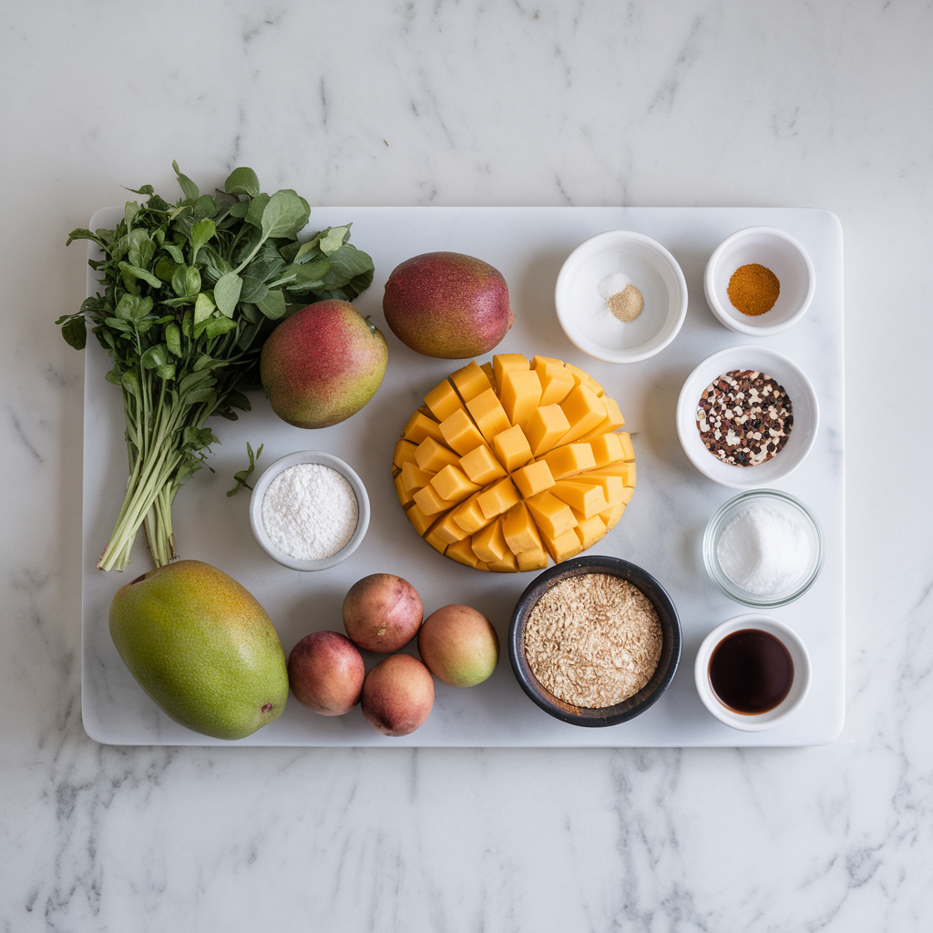 Ingredients for Exotic Quinoa & Mango Nutty Delight Bars
