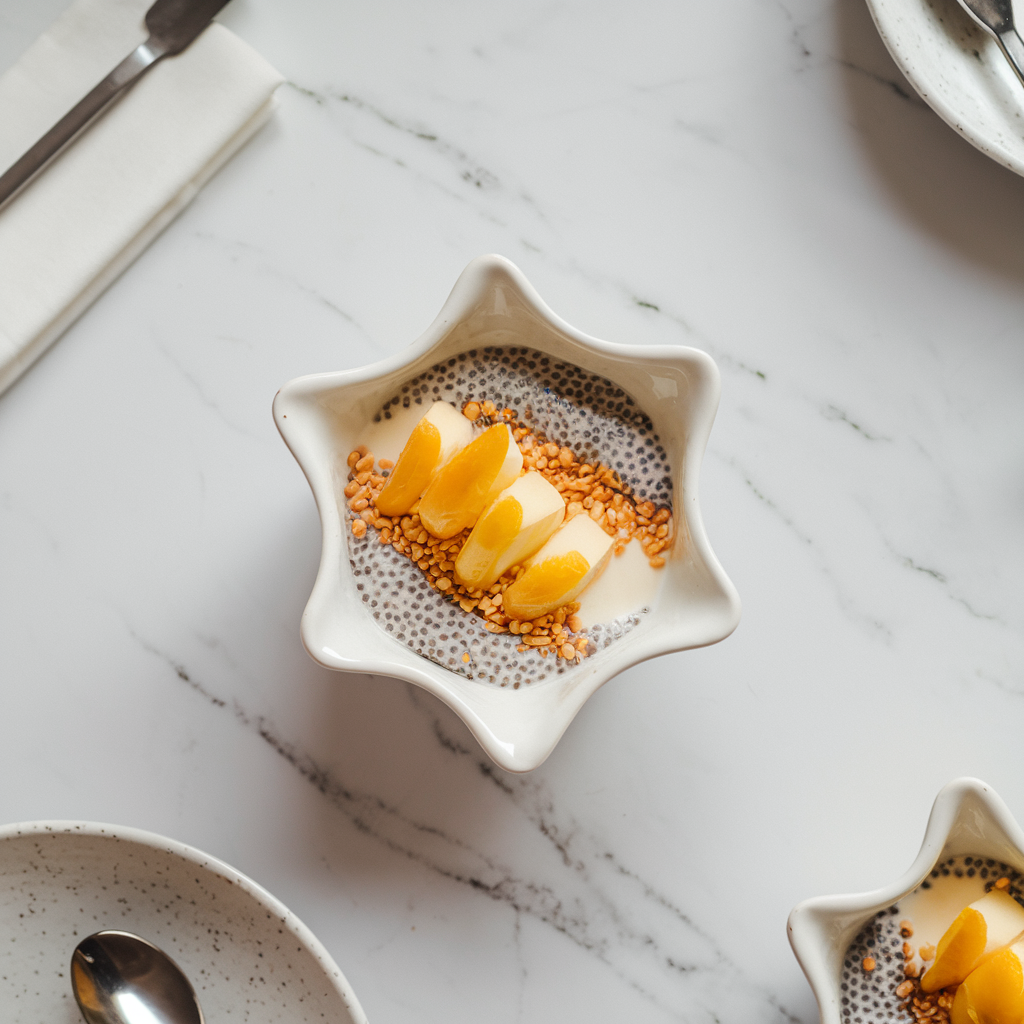 Exotic Soursop and Chia Seed Delight: A Refreshing Vegan Dessert