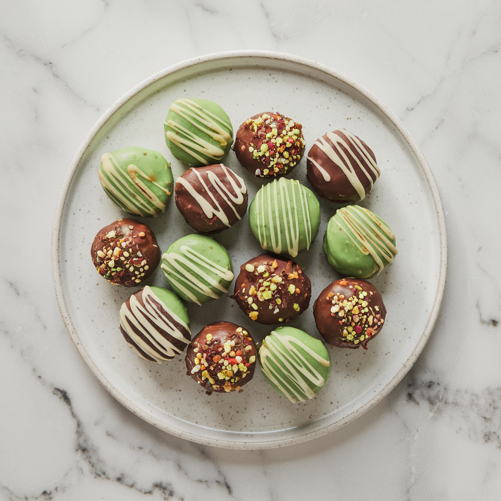 Exotic Spiced Chickpea and Avocado Chocolate Truffles