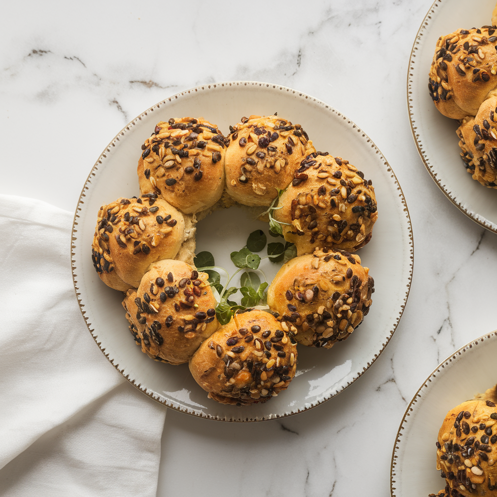 Exotic Spiced Jackfruit & Seed Bread Rolls: A Fiber-Rich Delight