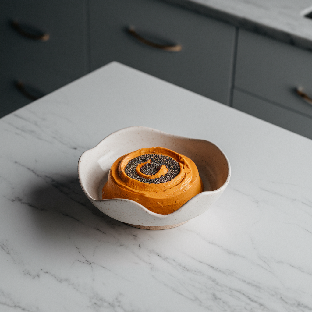 Exotic Spiced Sweet Potato Mousse with Chia Coconut Swirl