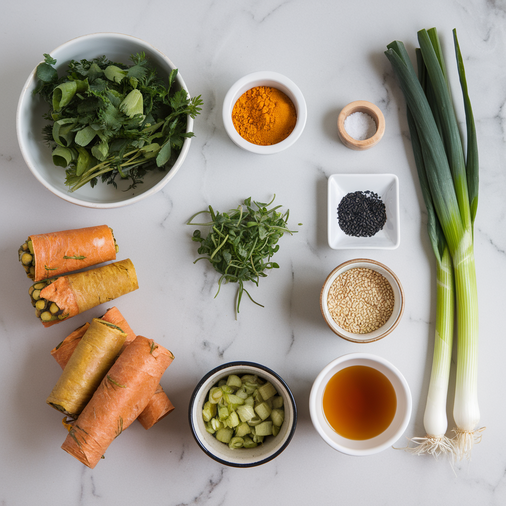 Ingredients for Exotic Turmeric and Black Sesame Artisan Rolls
