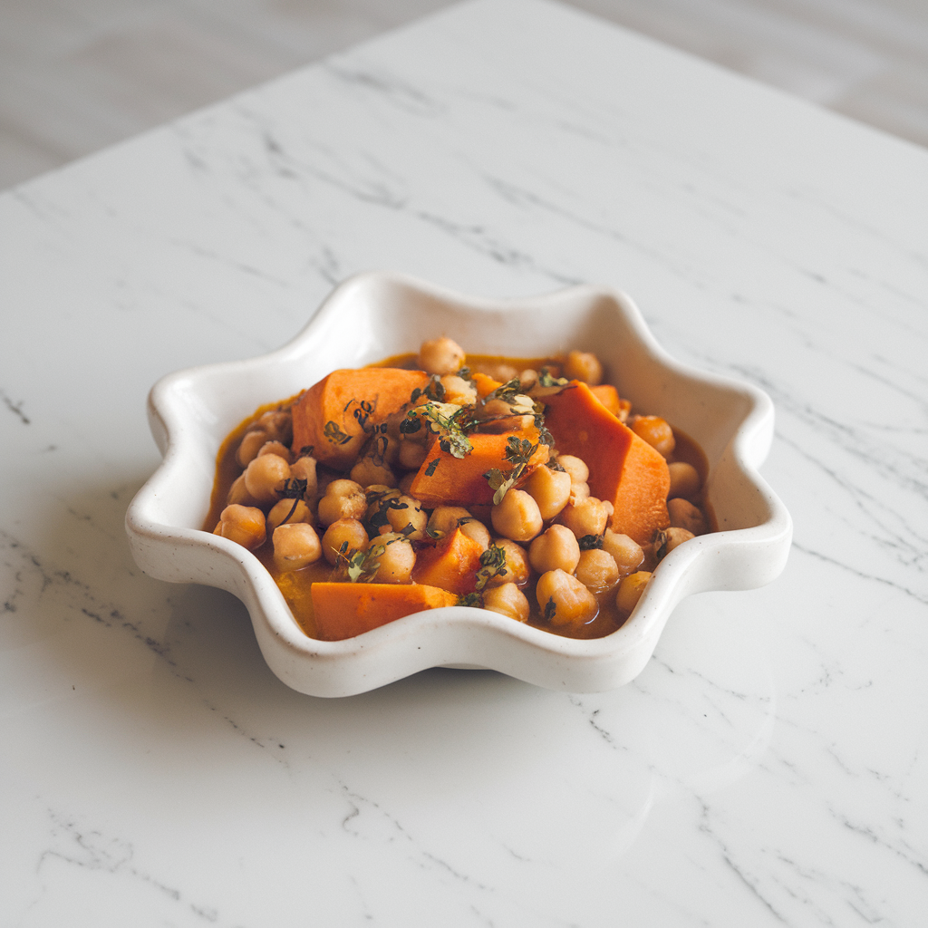 Hearty Moroccan Chickpea and Sweet Potato Stew