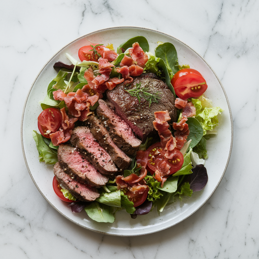 Hearty Steak & Crispy Pancetta Bliss Salad