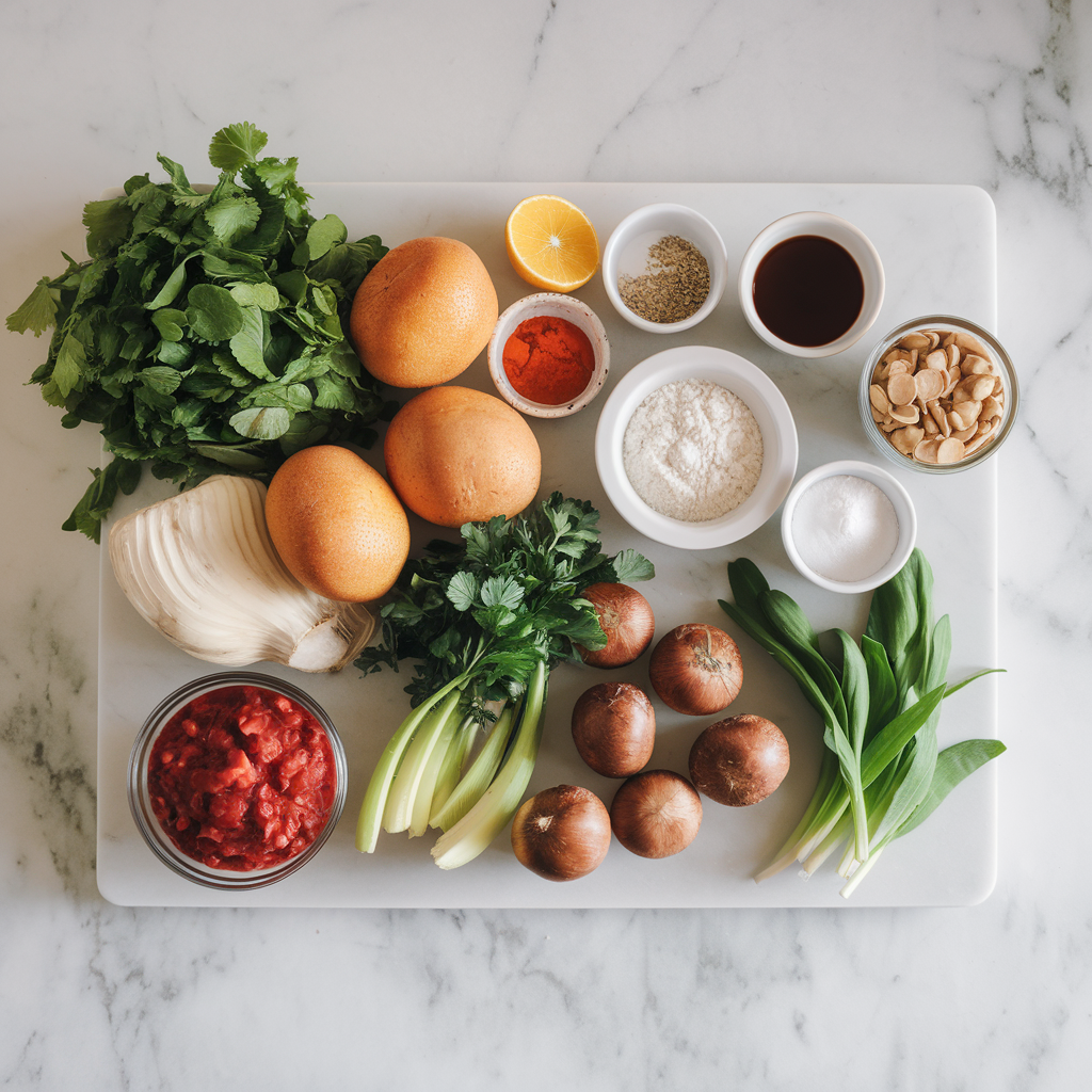 Ingredients for Luscious Lentil Mushroom Lasagna: A Healthy Meal Makeover