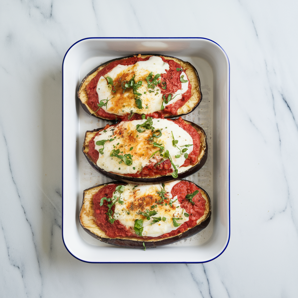 Quick and Delicious Eggplant Parmesan Air Fryer Stacks