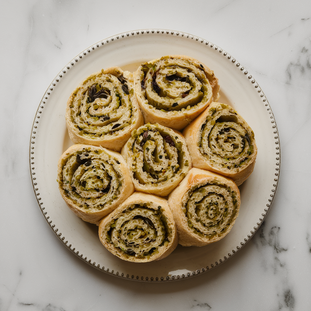 Rustic Mediterranean Olive and Herb Spelt Rolls