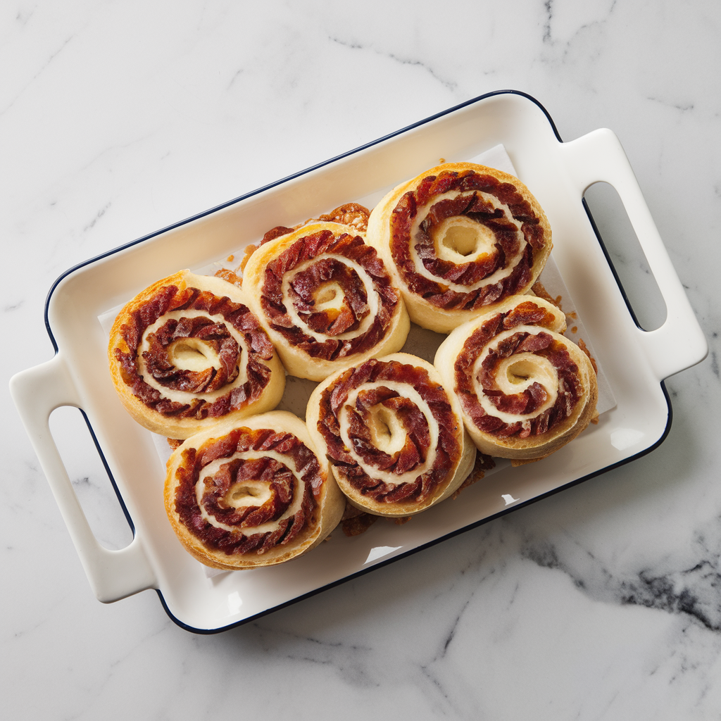 Savory Bacon & Beef Brioche Swirls