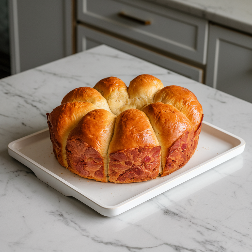 Savory Bacon-Stuffed Cheddar Pull-Apart Bread