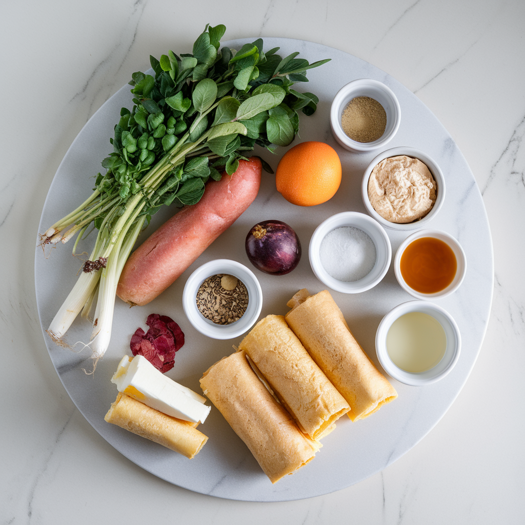 Ingredients for Savory Bacon-Stuffed French Toast Roll-Ups