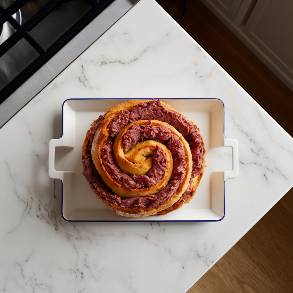 Savory Beef and Cheese Swirl Bread