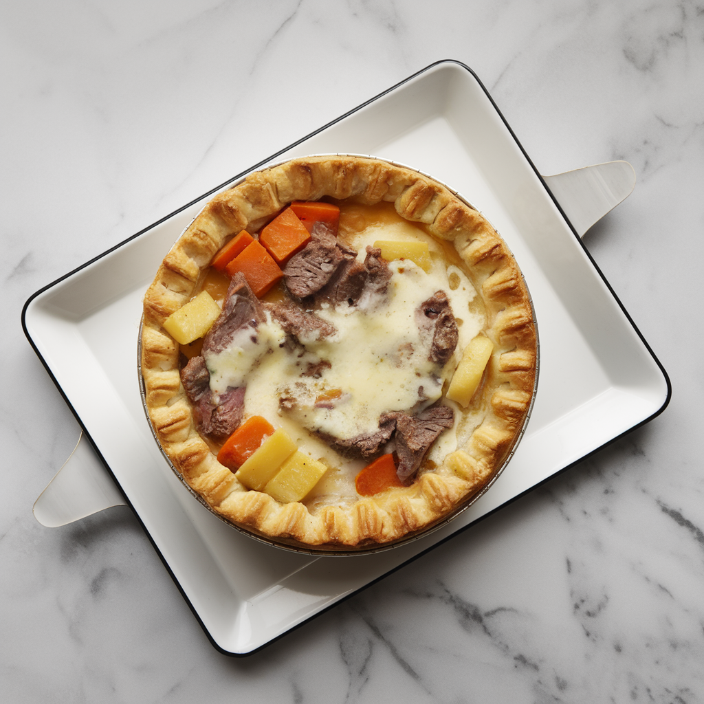Savory Beef & Gouda Breakfast Pot Pie