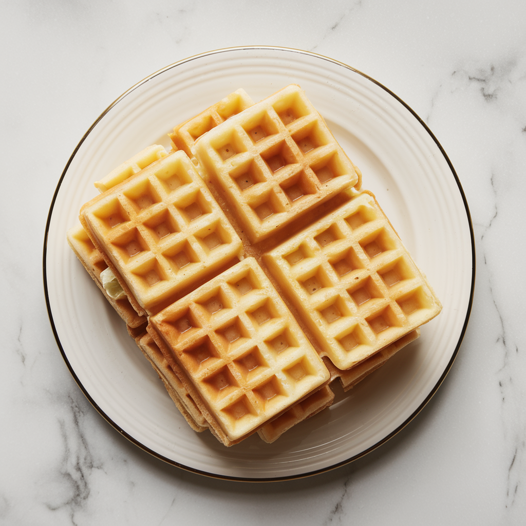 Savory Breakfast Sausage and Cheese Stuffed Waffles