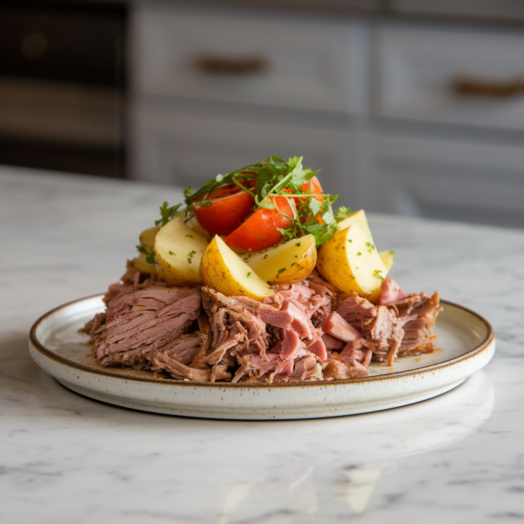Savory Pulled Pork & Crispy Potato Salad Extravaganza