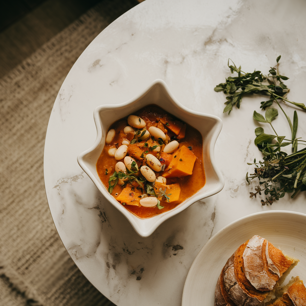 Savory Pumpkin and White Bean Stew with Smoked Paprika