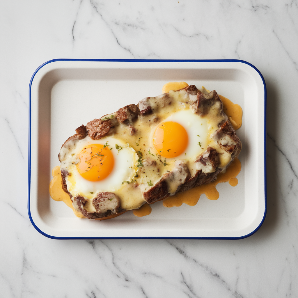 Savory Steak & Egg Breakfast Bombs with Cheesy Gravy