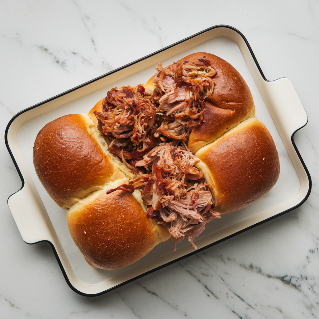 Savory Stuffed BBQ Pulled Pork Bread Rolls