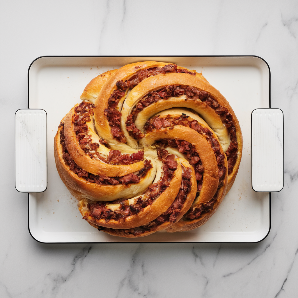 Savory Stuffed Meat Swirl Bread: A Carnivore's Delight