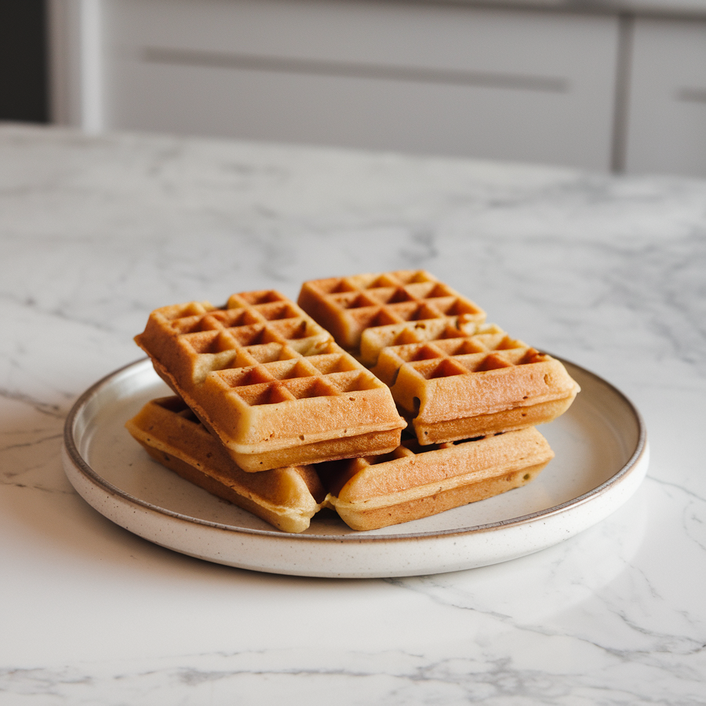 Savory Sweet Potato and Chickpea Breakfast Waffles