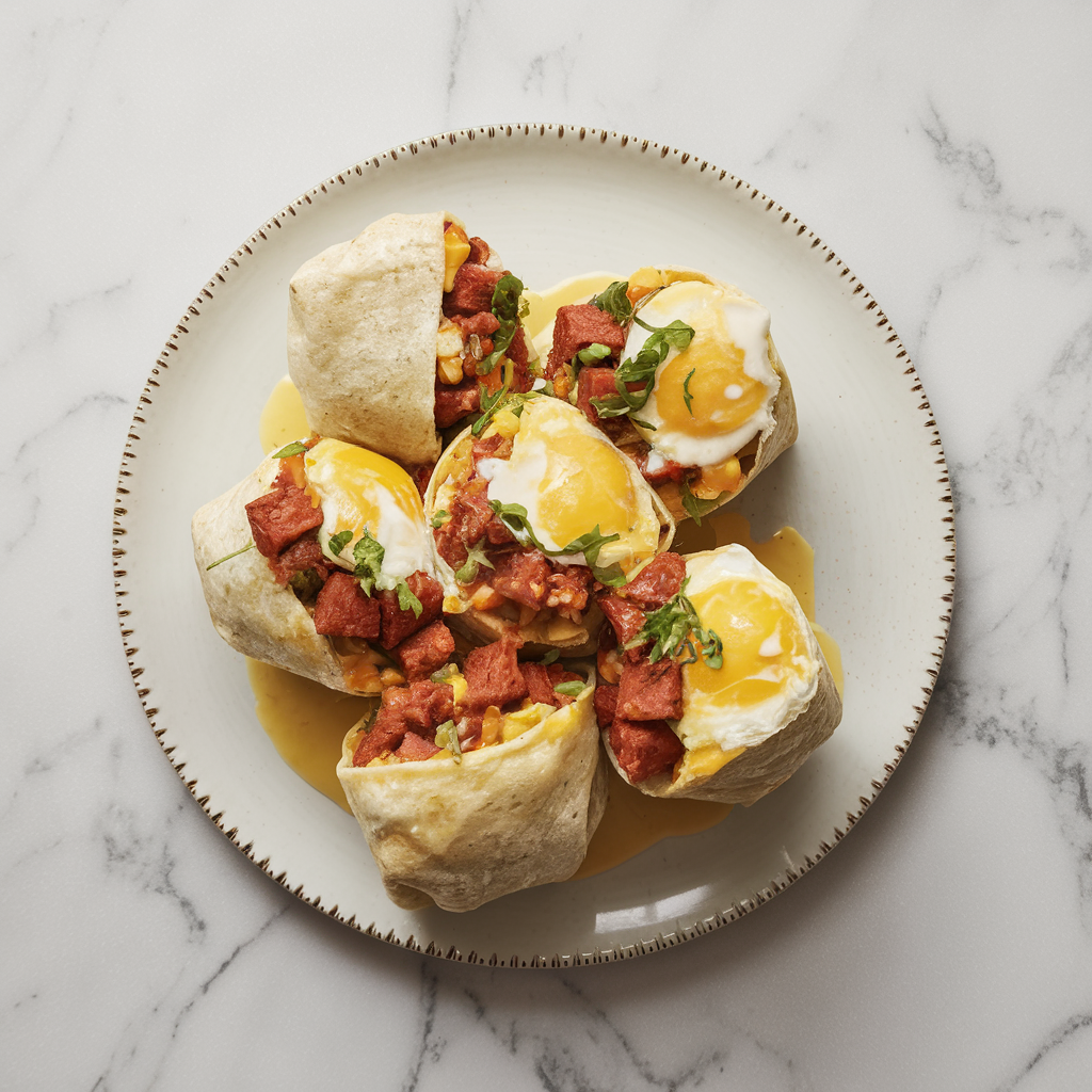 Sizzling Chorizo Breakfast Burrito Bombs