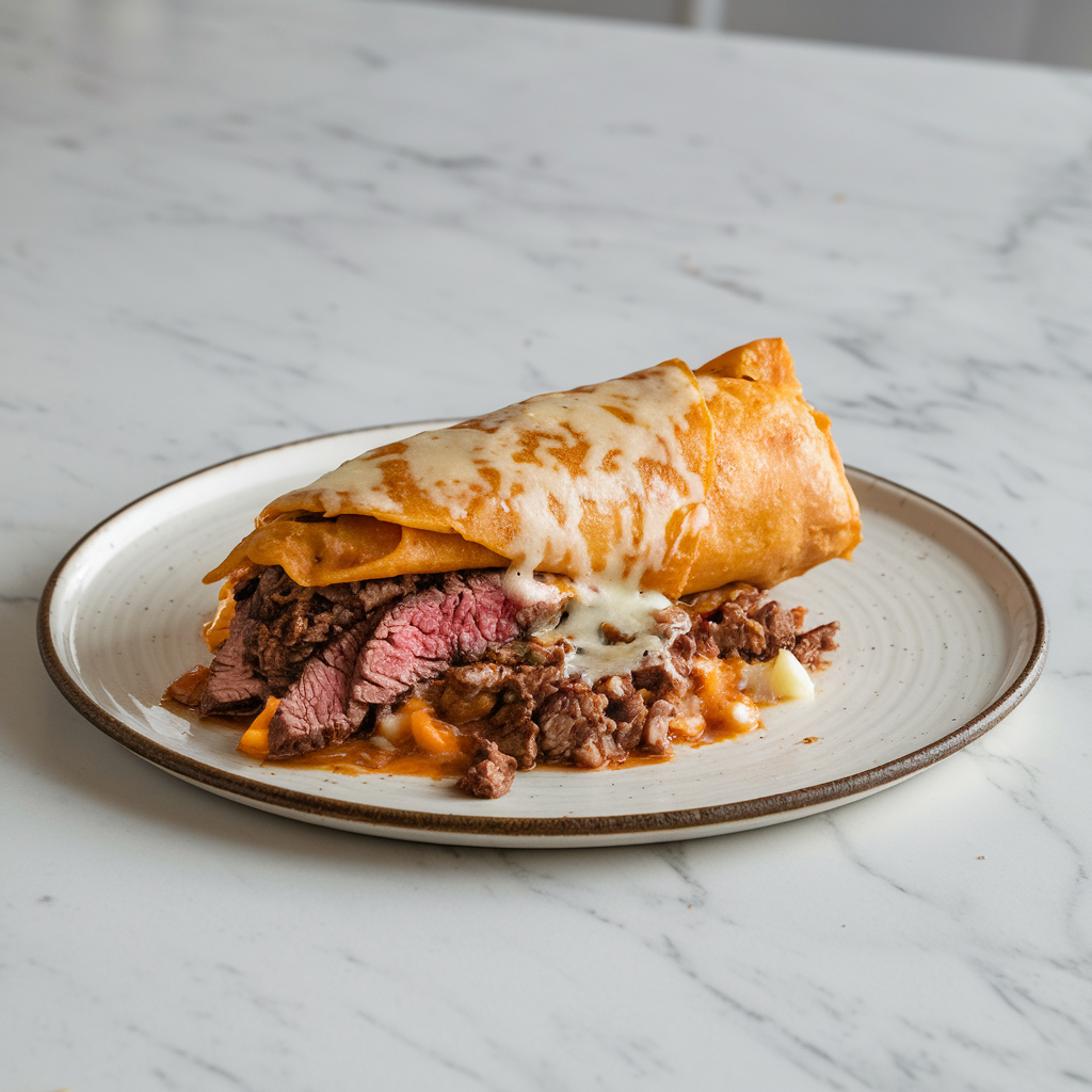 Sizzling Steak & Cheese Chimichanga Melts