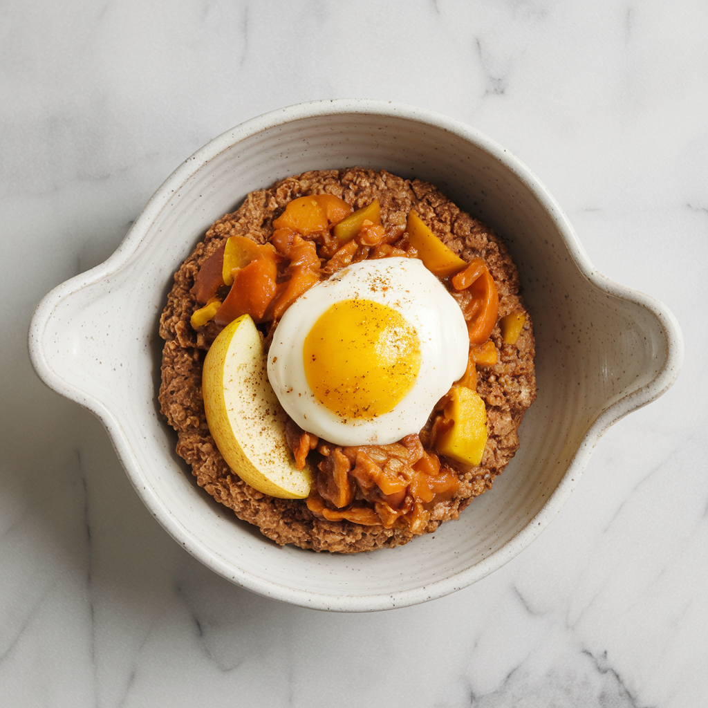 Sorghum Breakfast Skillet with Spiced Apple and Pumpkin