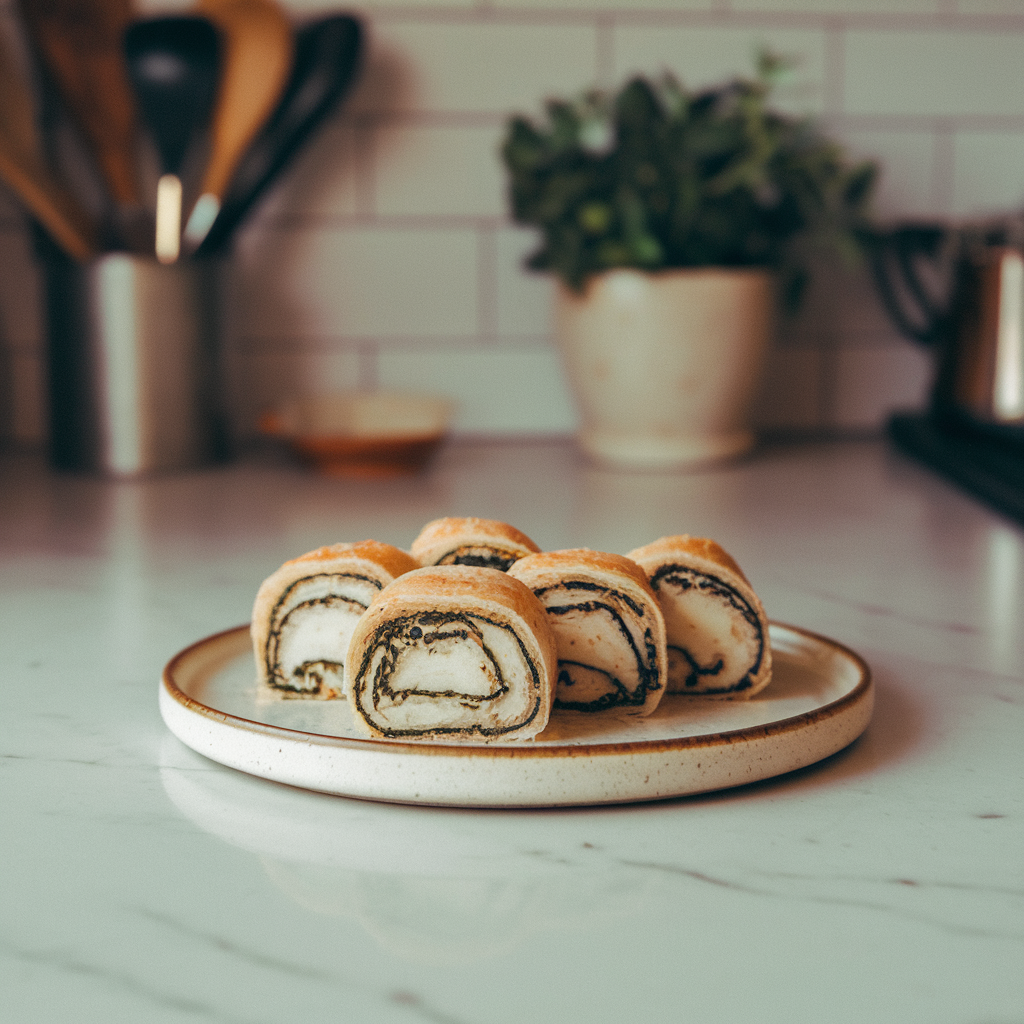 Spelt & Seaweed Artisan Rolls with Miso Butter