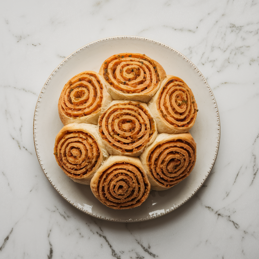 Spiced Sweet Potato and Amaranth Artisan Rolls