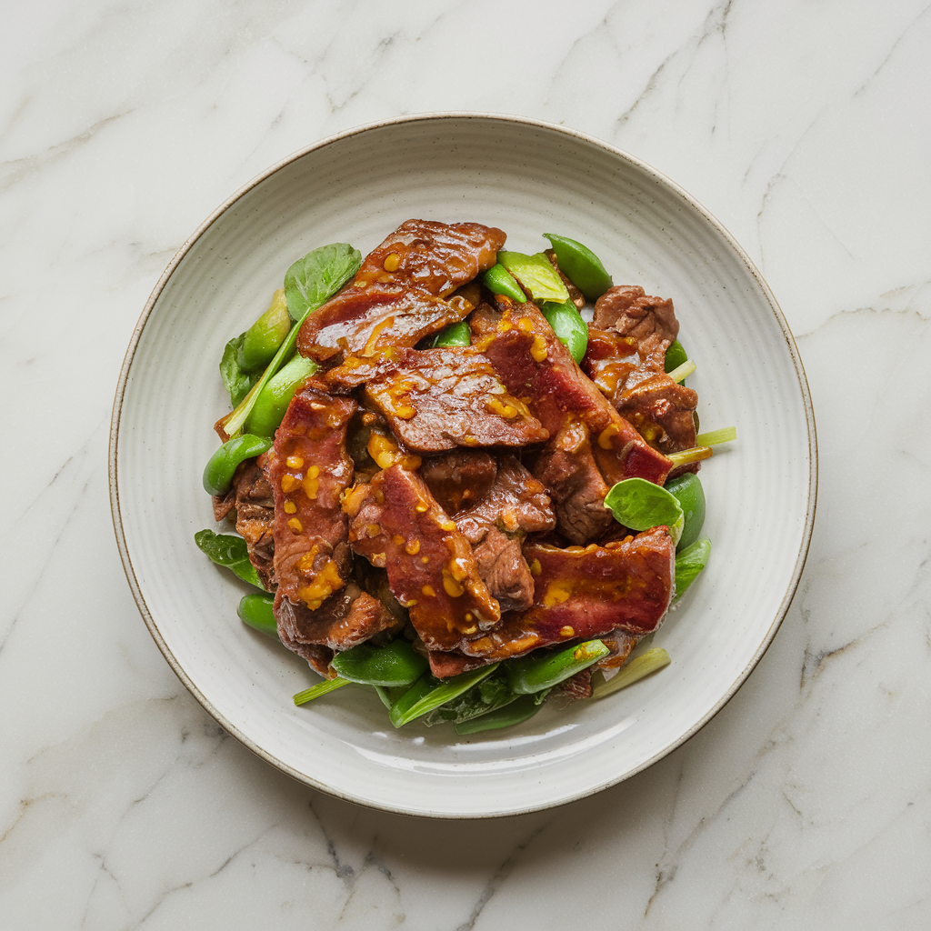 Spicy Maple Bacon Beef Stir Fry