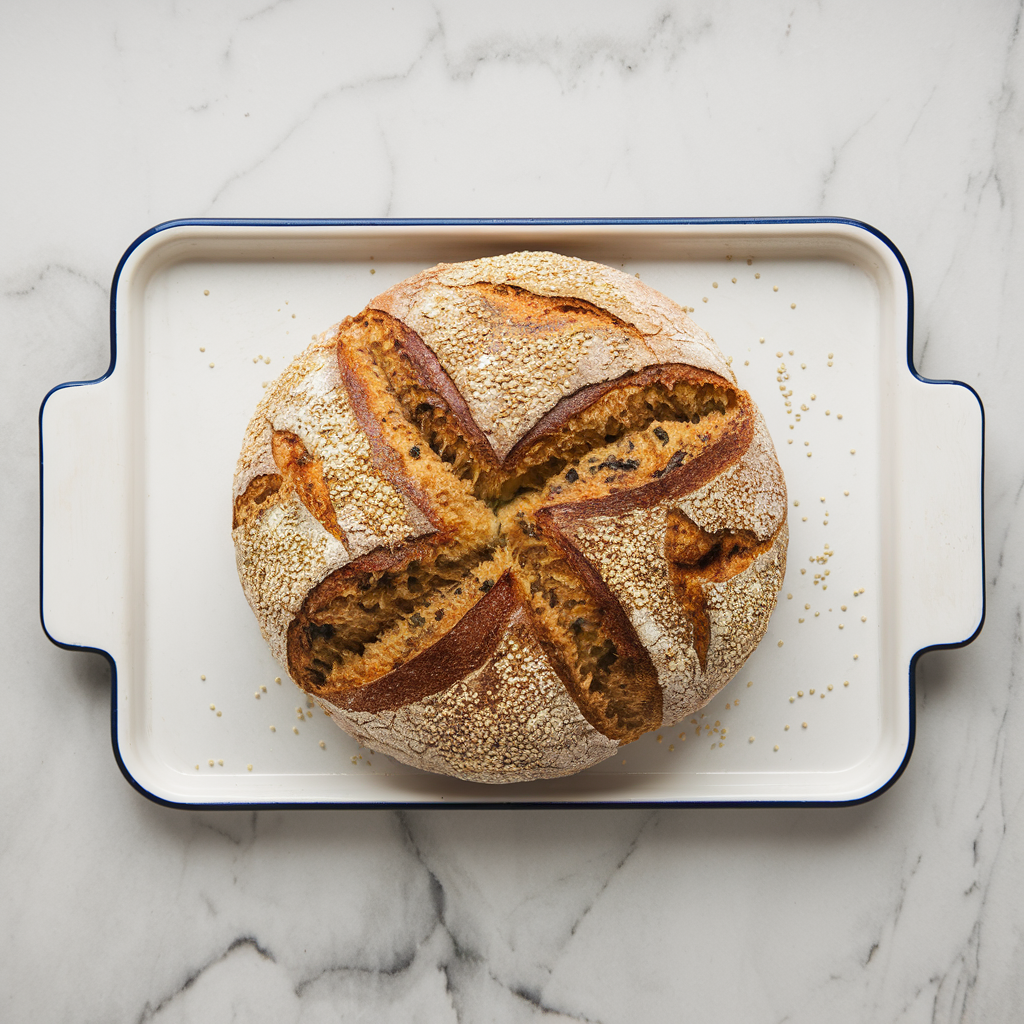 Superfood Spirulina & Quinoa Artisan Bread