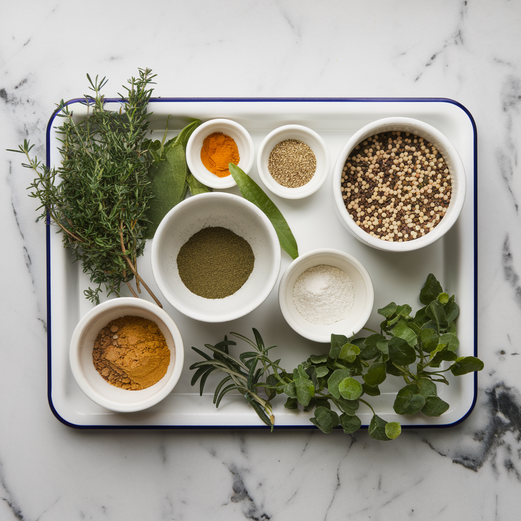 Ingredients for Superfood Spirulina & Quinoa Artisan Bread