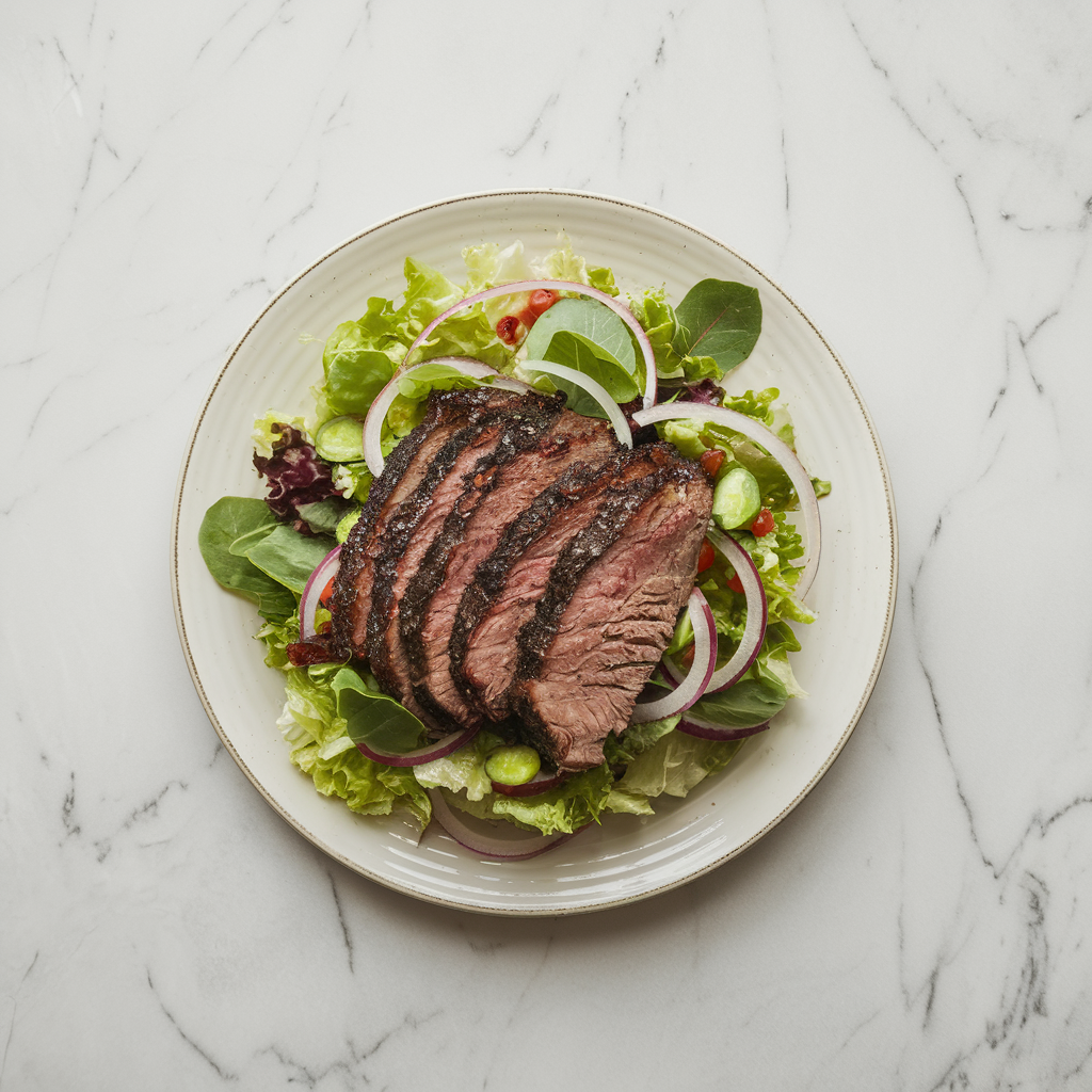 Ultimate BBQ Brisket & Crispy Onion Mega Salad