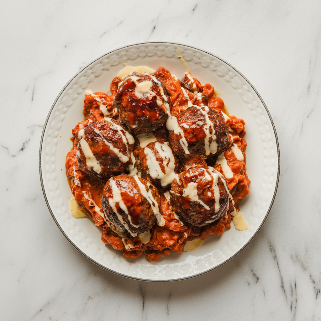Ultimate BBQ Meatball Skillet & Cheddar Smash